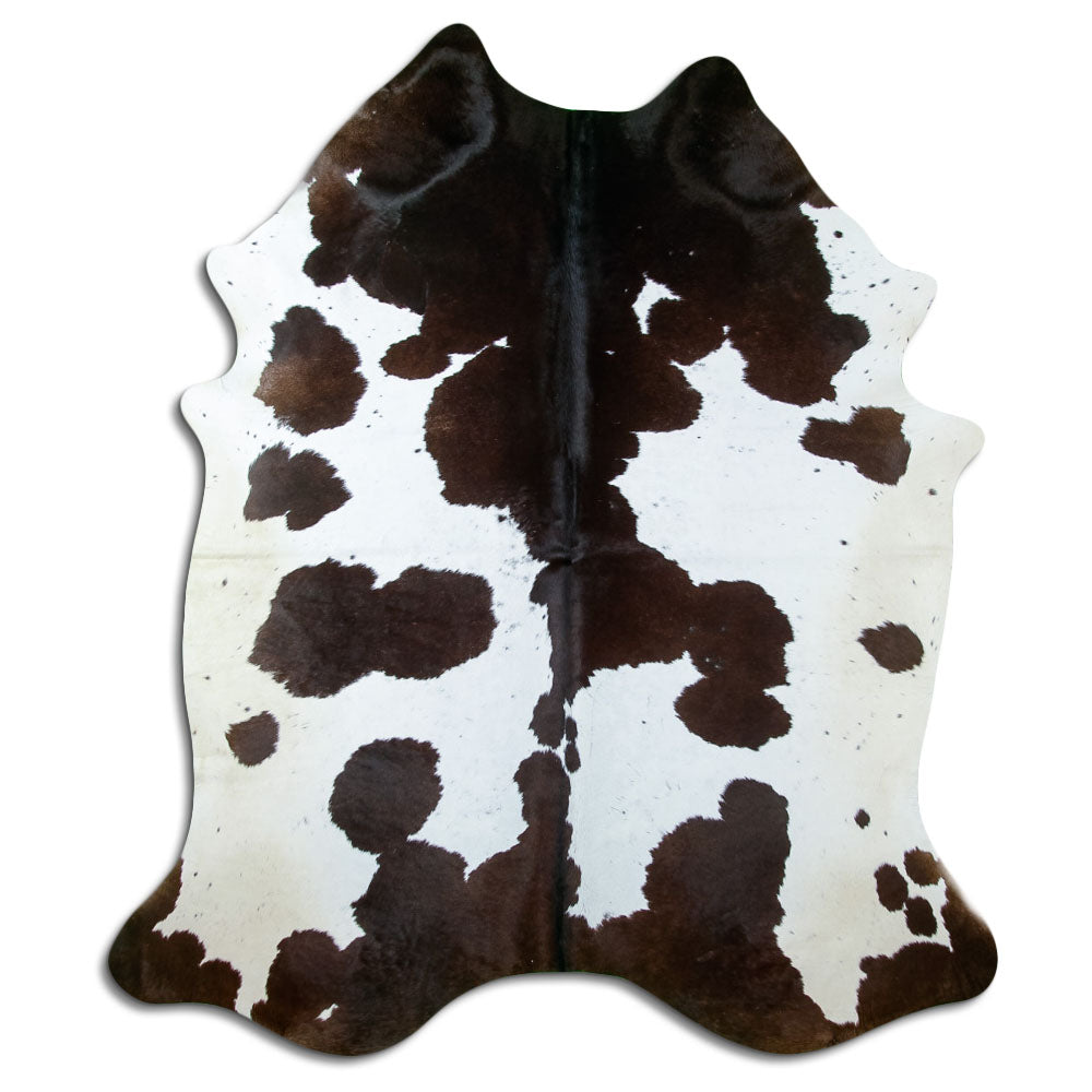 Peau de vache marron et blanche XXL