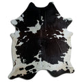 Peau de vache noire et blanche XXXL