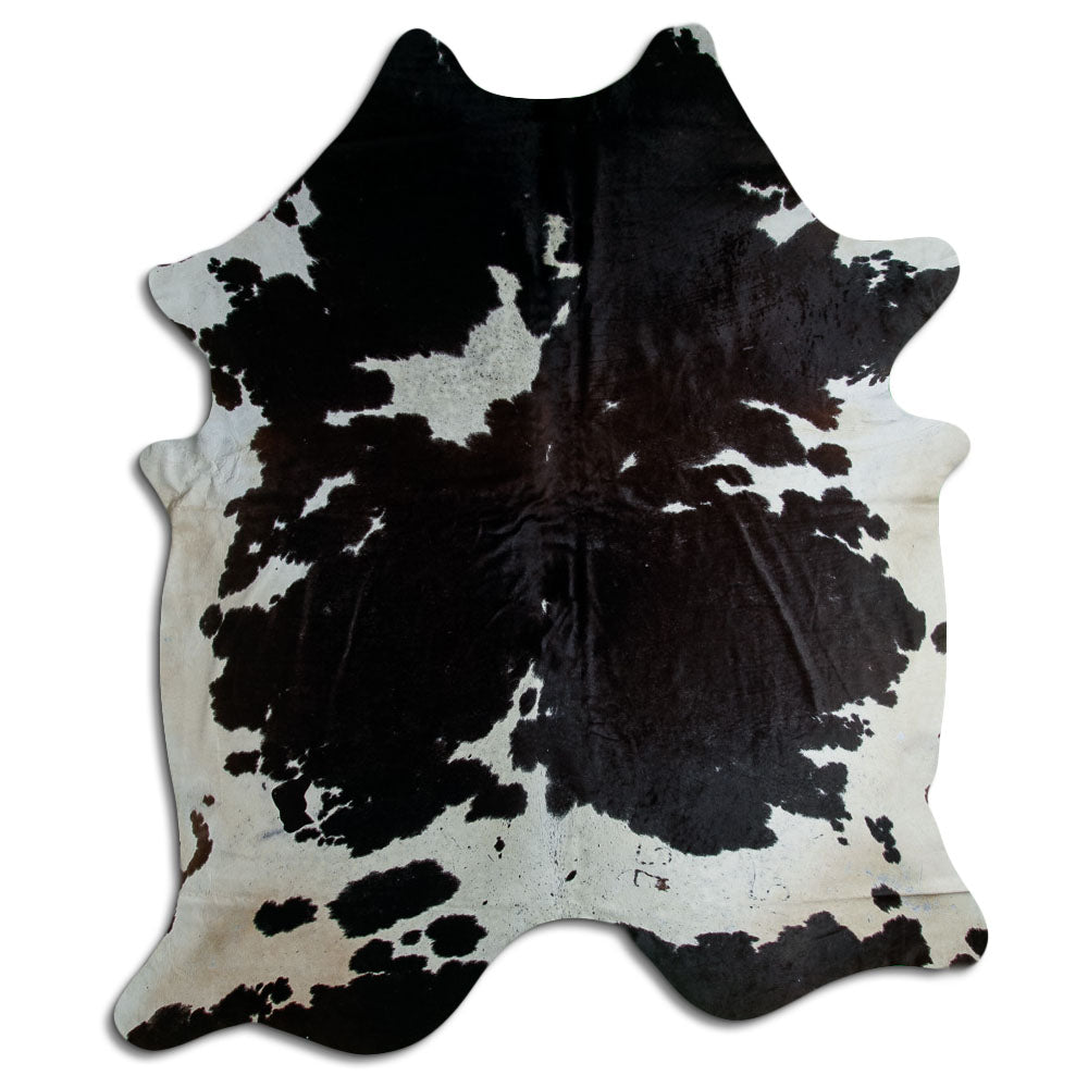 Peau de vache noire et blanche XXXL