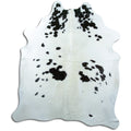 Peau de vache noire et blanche XXL