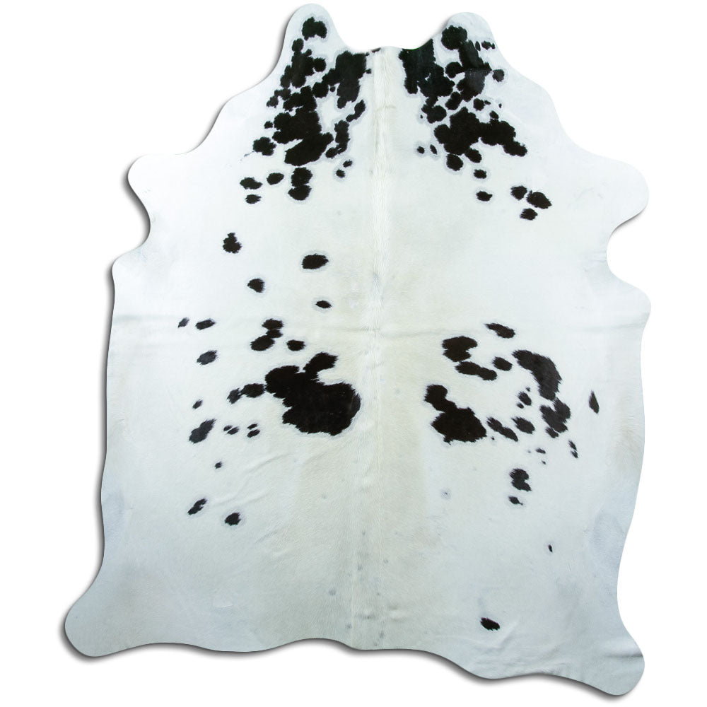 Peau de vache noire et blanche XXL