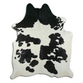 Peau de vache noire et blanche XXL