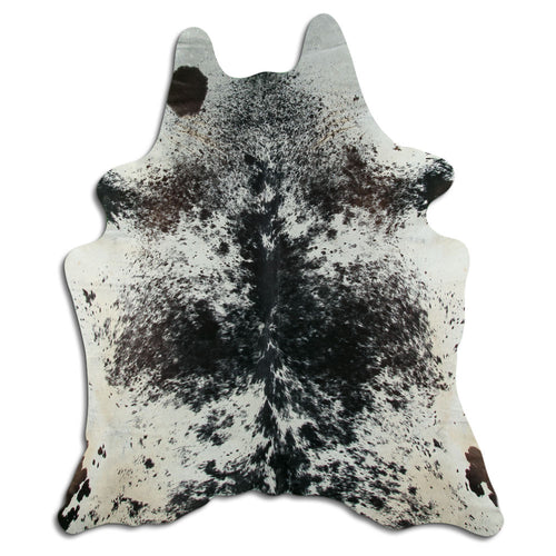 Peau de vache noire et blanche XXL