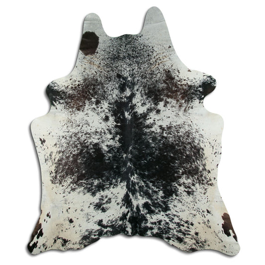 Peau de vache noire et blanche XXL