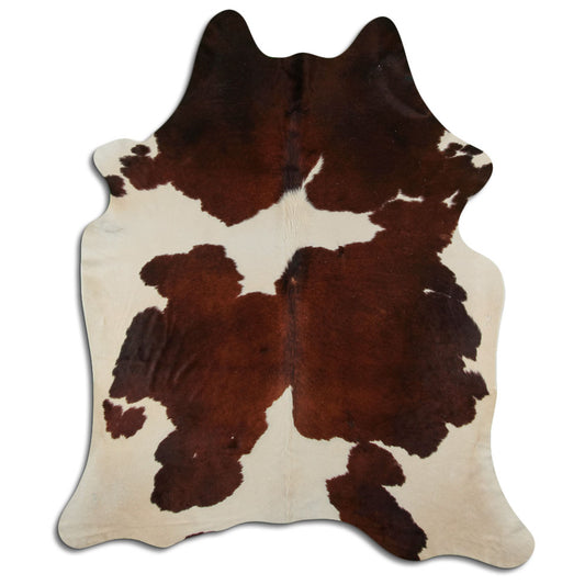 Peau de vache marron et blanche XXL