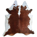Peau de vache marron et blanche XXXL