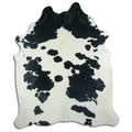 Peau de vache noire et blanche XXXL
