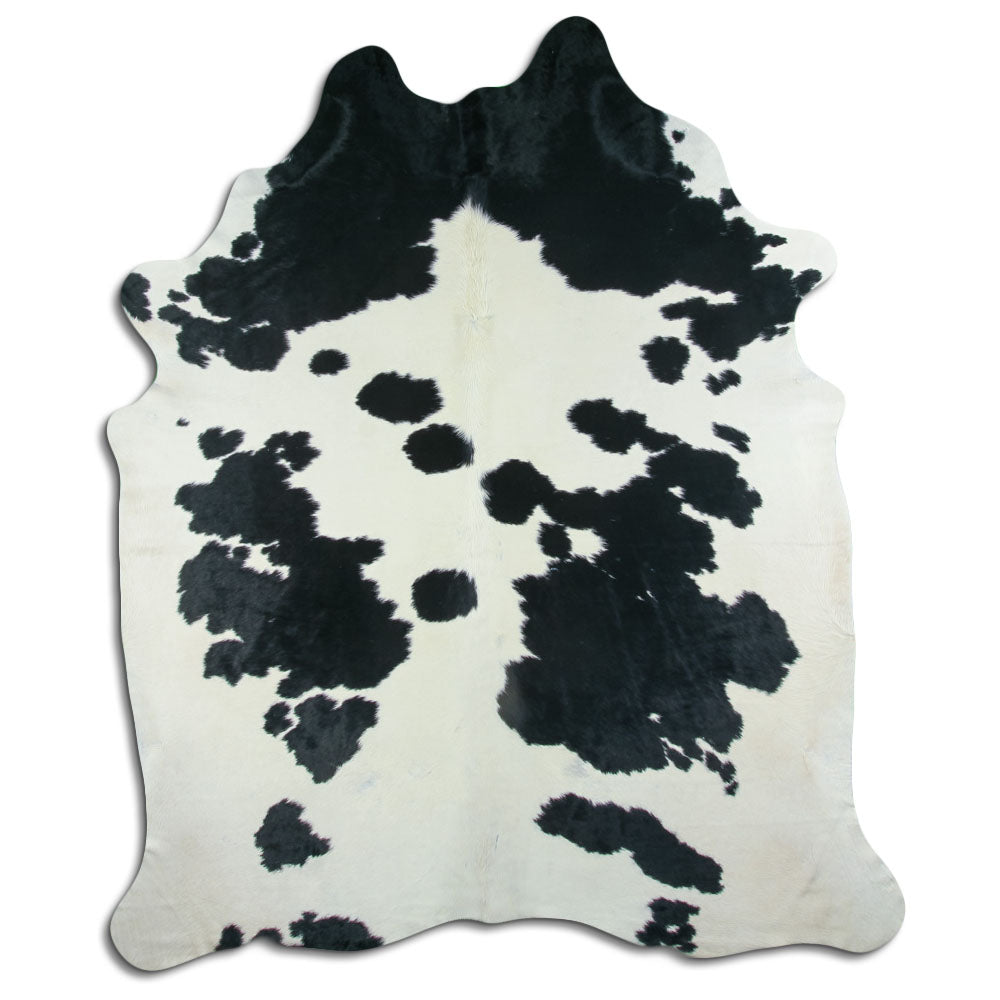 Peau de vache noire et blanche XXXL
