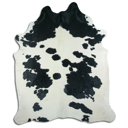 Peau de vache noire et blanche XXXL