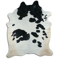 Peau de vache noire et blanche XXL