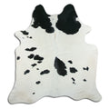 Peau de vache noire et blanche L