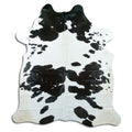 Peau de vache noire et blanche XXL