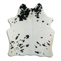 Peau de vache noire et blanche M