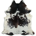 Peau de vache noire et blanche XXL