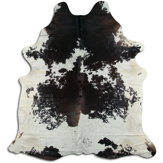 Peau de vache noire et blanche XXL