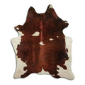Peau de vache marron et blanche XXL