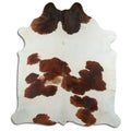 Peau de vache marron et blanche XXL