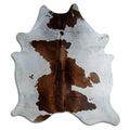 Peau de vache marron et blanche XXL