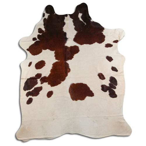 Peau de vache marron et blanche XXL