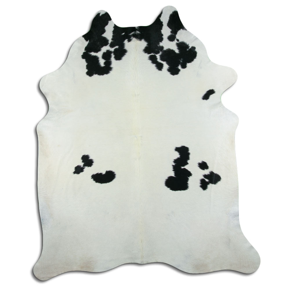Peau de vache noire et blanche XXXL