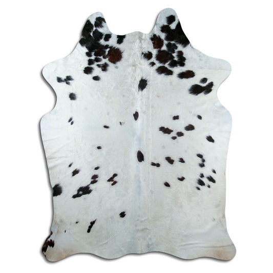 Peau de vache noire et blanche XXL