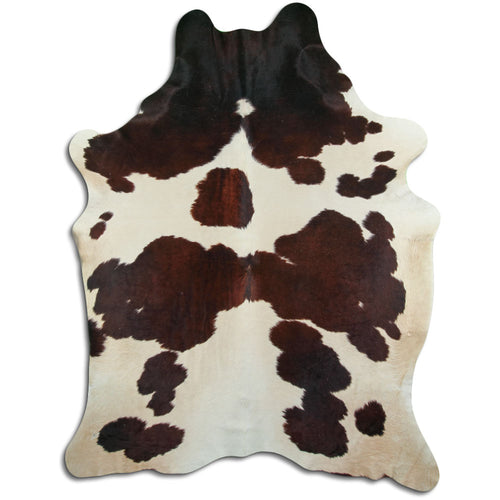 Peau de vache marron et blanche XXL