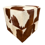 Pouf en peau de vache | plusieurs coloris disponibles