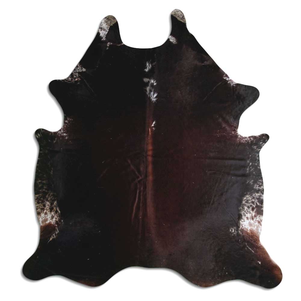 Peau de vache marron et blanche XXL