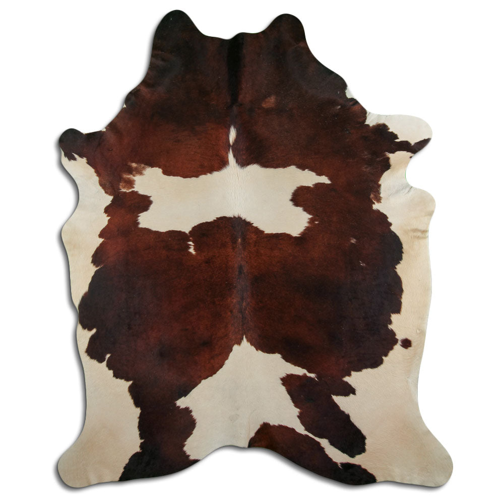 Peau de vache marron et blanche XXL
