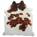 Peau de vache marron et blanche XXL