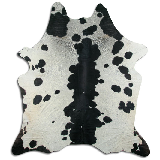 Peau de vache noire et blanche XXL