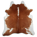 Peau de vache marron et blanche XXL
