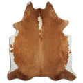 Peau de vache marron et blanche XXL