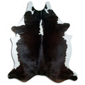 Peau de vache marron et blanche XXXL