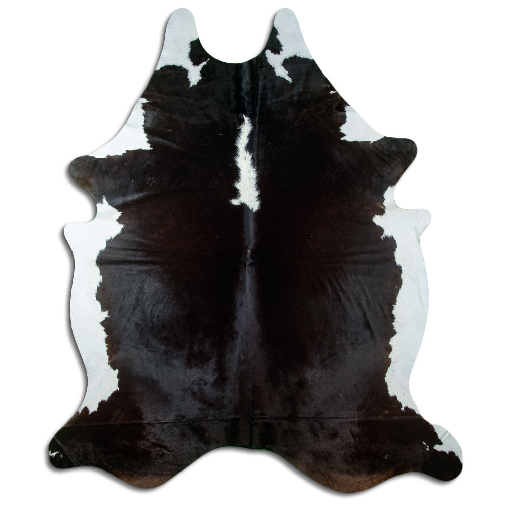 Peau de vache marron et blanche XXXL