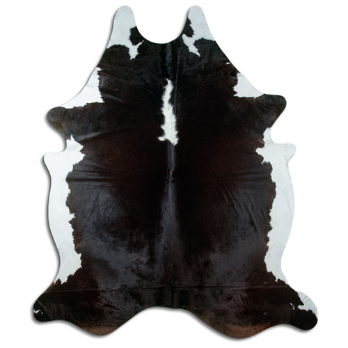Peau de vache marron et blanche XXXL