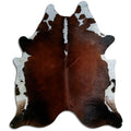 Peau de vache marron et blanche XXXL