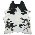 Peau de vache noire et blanche L