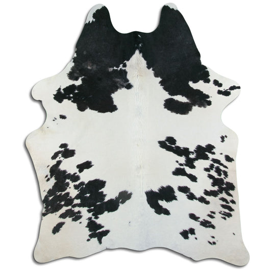 Peau de vache noire et blanche L