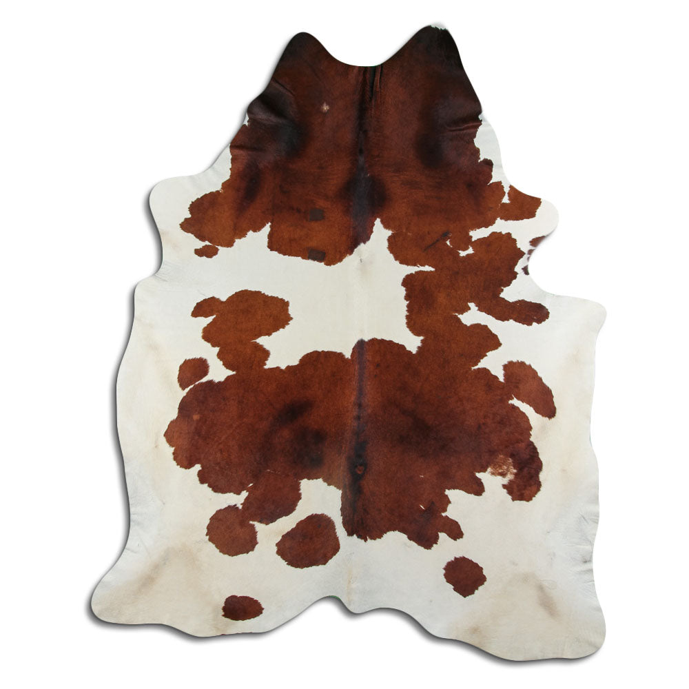 Peau de vache marron et blanche XXL