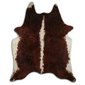 Peau de vache marron et blanche XXXL