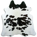 Peau de vache noire et blanche L