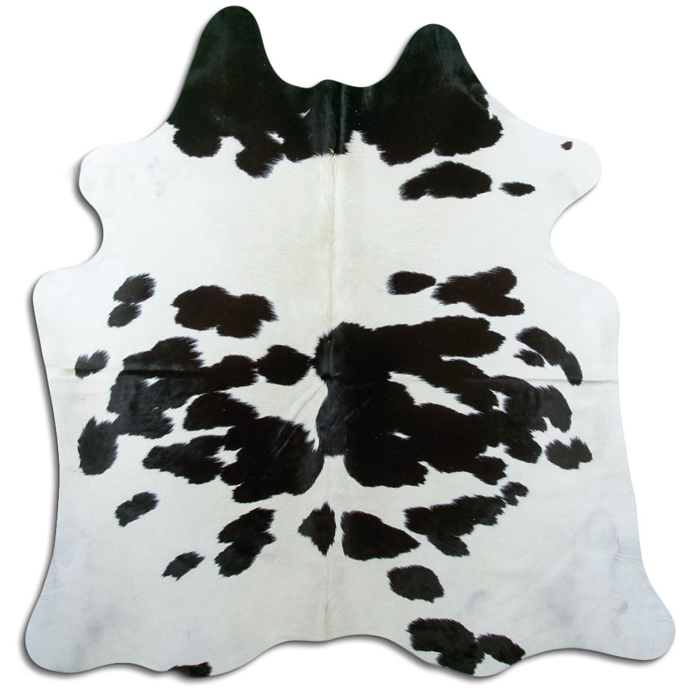 Peau de vache noire et blanche L