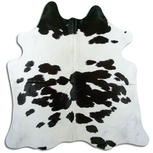 Peau de vache noire et blanche L