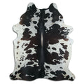 Peau de vache noire et blanche XXXL