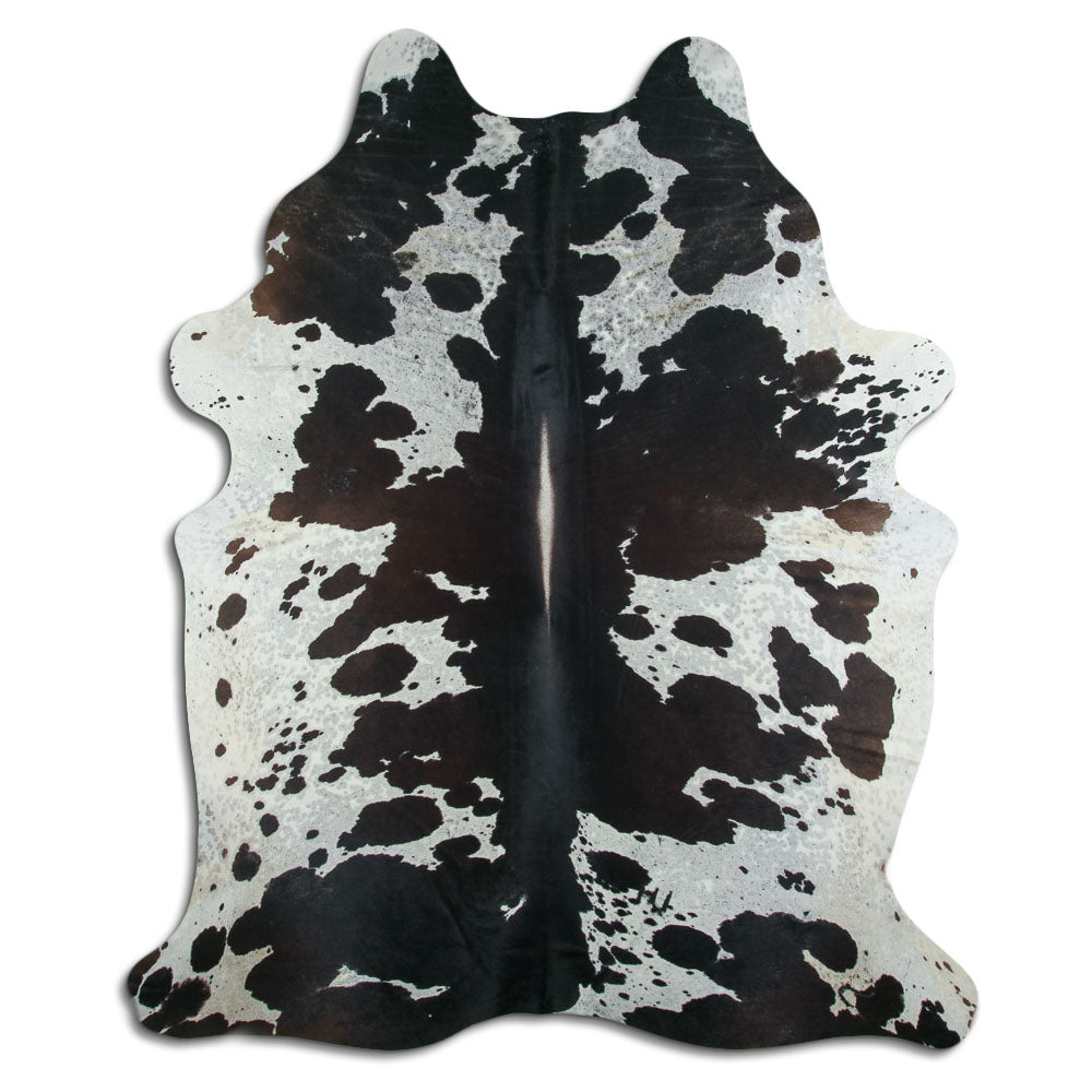 Peau de vache noire et blanche XXXL