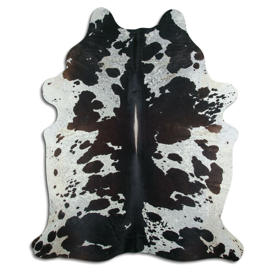 Peau de vache noire et blanche XXXL