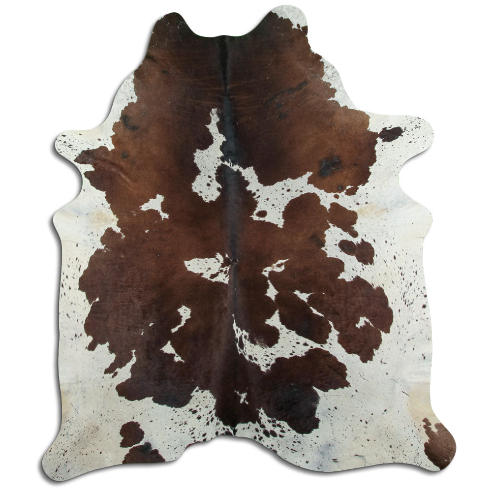 Peau de vache marron et blanche XXL