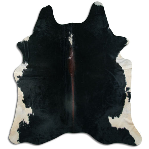 Peau de vache marron et blanche XXL