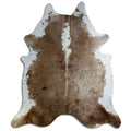 Peau de vache marron et blanche XXL